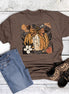 Pumpkin Boho Bow Floral Graphic Tee - the Boujee Sunflower