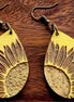 Sunflower Teardrop Earrings - the Boujee Sunflower