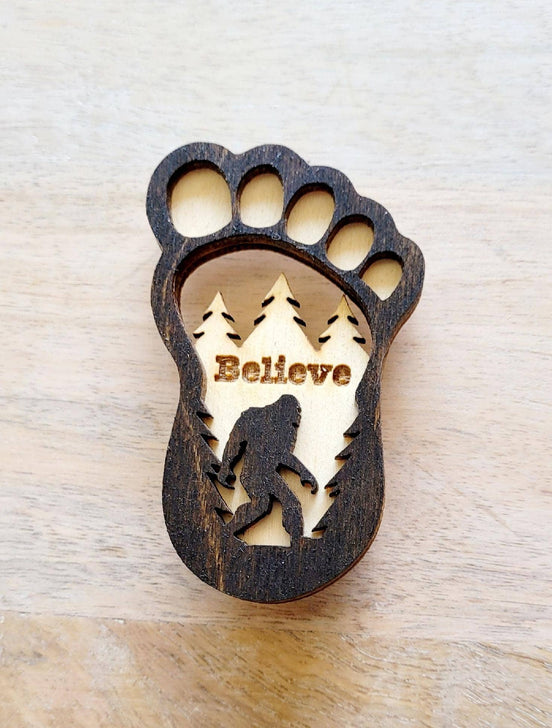 Big Foot magnet from The Country Roost featuring a detailed, whimsical Big Foot figure for decorative or collectible display.
