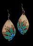 Wooden Boho Flower Earrings - the Boujee Sunflower