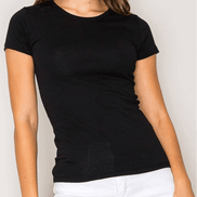 Popular 21 classic crew neck short sleeve tee, a versatile cotton tee with a fitted crew neck and short sleeves, ideal for casual wear.