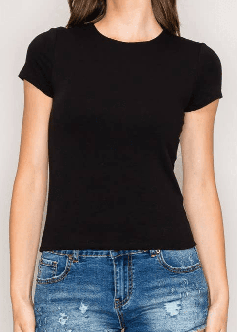 Popular 21 double layer crew neck short sleeve cotton T-shirt featuring a stylish, comfortable design perfect for casual wear.