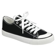 Classic black sneakers from FASHION EMPORIO featuring sleek design and comfortable fit, suitable for casual and everyday wear.