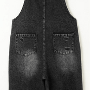 Denim Distressed Bib Pocket Overall - OG Gilmore Girl