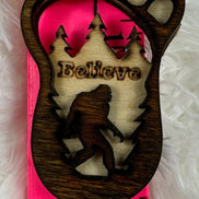 Big Foot magnet from The Country Roost featuring a detailed, whimsical Big Foot design on a magnetic surface.