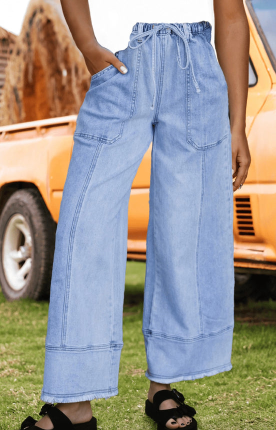 Pantalones vaqueros con cordón