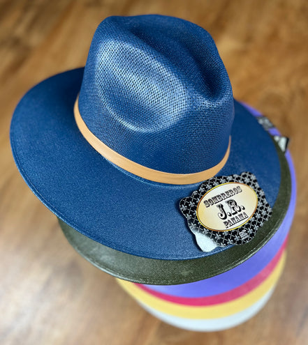 Colorful summer hat by Doña Cata Art featuring wide brim and lightweight fabric, perfect for sunny outdoor wear.