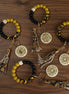 Llavero con borlas de girasol motivacional