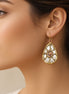 Metal sun earrings by Anju Jewelry featuring circular sun design with textured finish, perfect for boho or casual style.