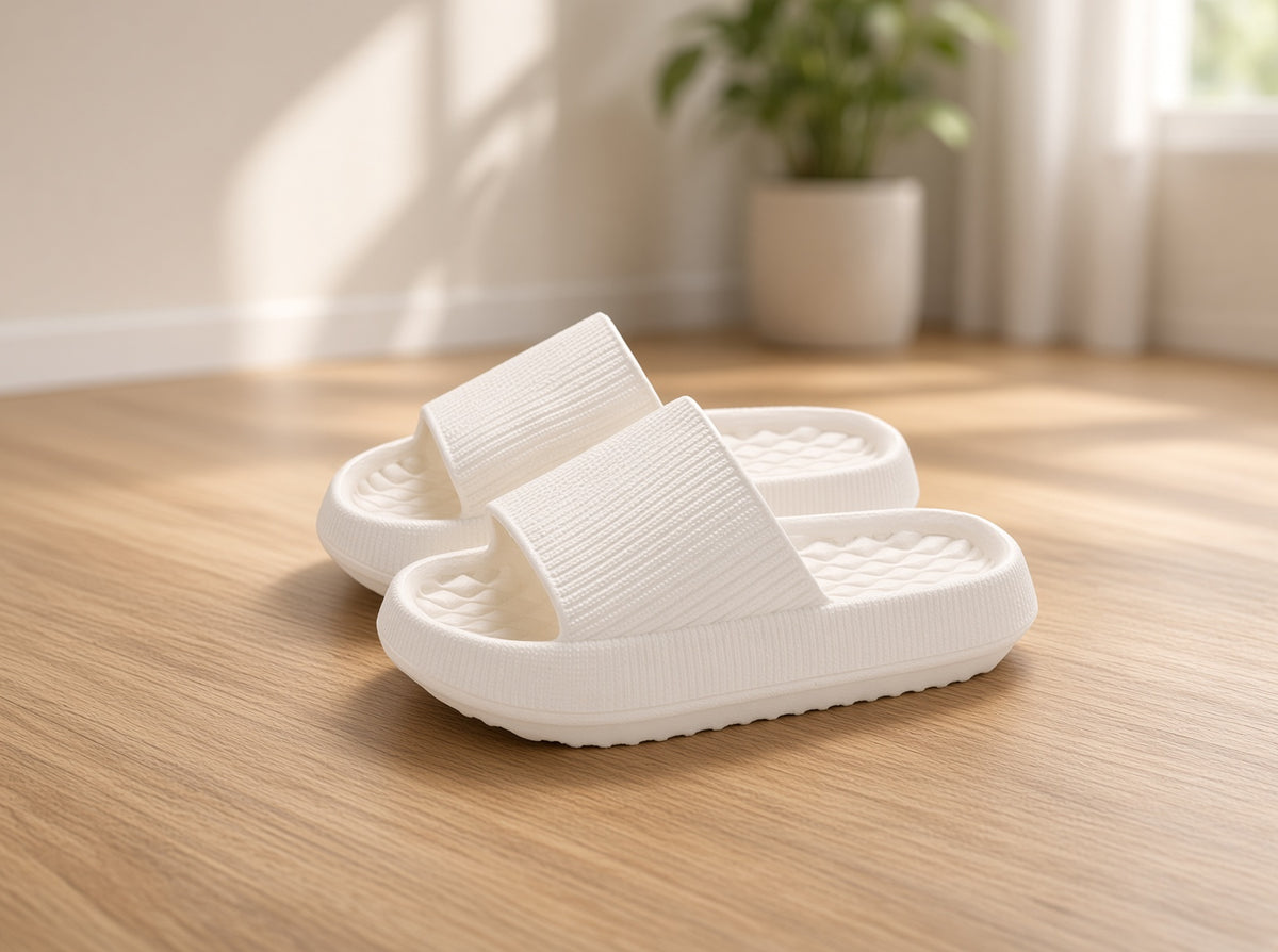 Aapparella textured thick sole EVA slippers showing cushioned design and durable material, ideal for comfortable casual footwear.