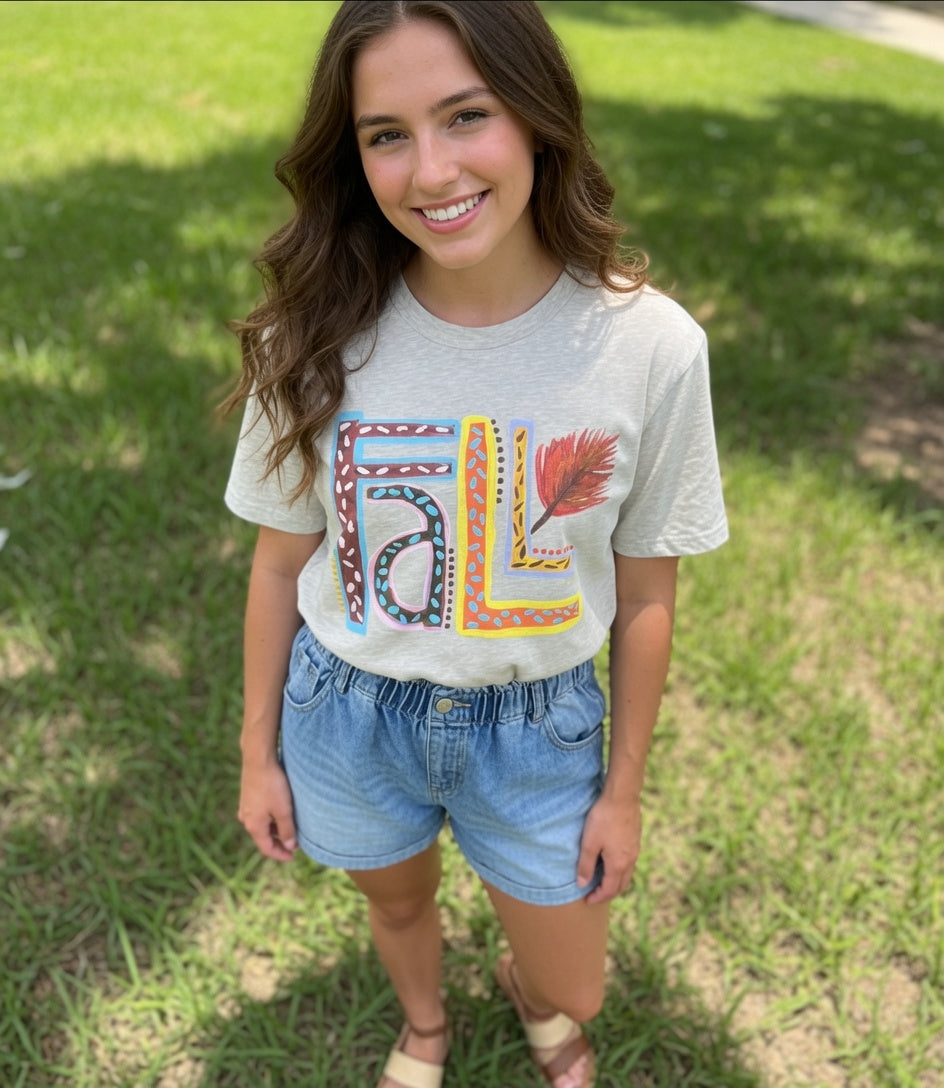 Hand Painted Fall Tee