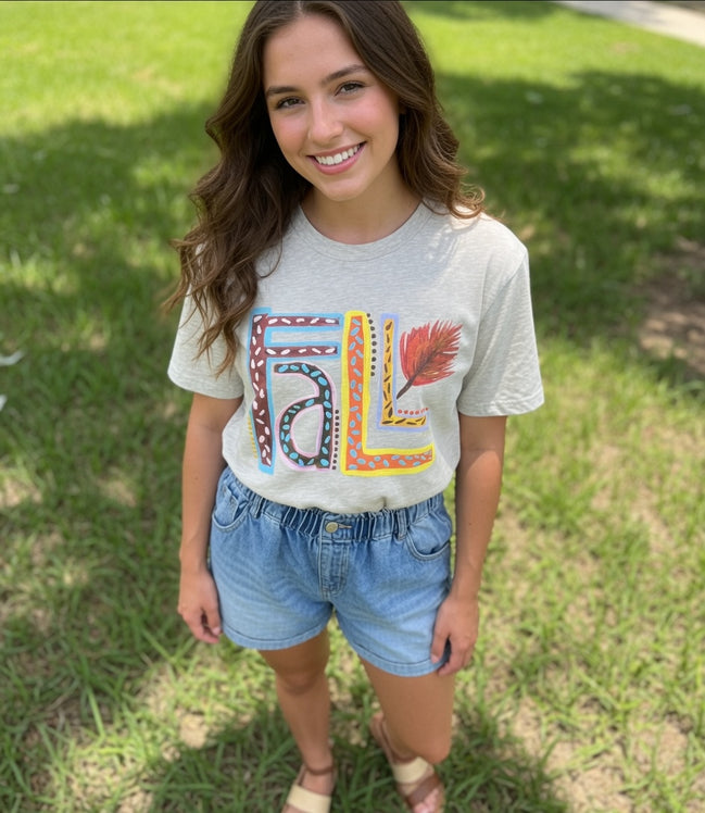 Hand Painted Fall Tee