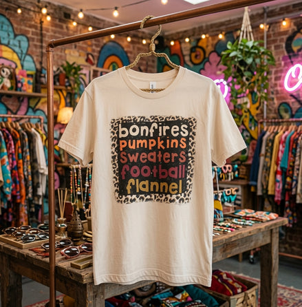 Anagails All the Fall Essentials Tee featuring a cozy, casual top with autumn-inspired design, perfect for fall wardrobe.