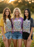 Bleached Rainbow Leopard Tee