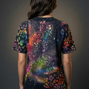 Lisa Leopard Reverse Bleached Tie Dye Tee