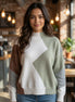 Zigzag Colorblock Sweater