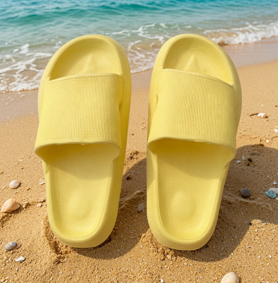 Yellow Rubber Platform Slides