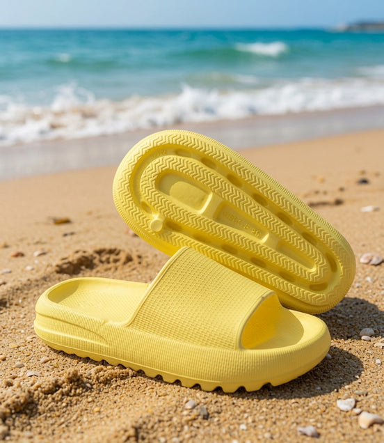 Yellow Rubber Platform Slides