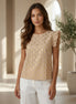 Golden Polka Dot Top