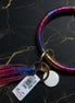 Metallic Tasseled Key Ring