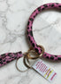 Leopard Tasseled Key Ring
