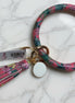 Tropical Tasseled Key Ring