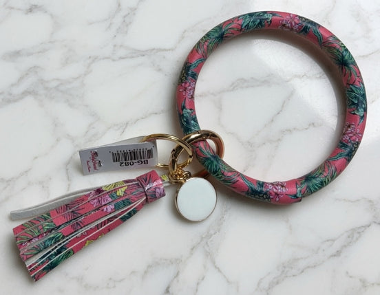 Tropical Tasseled Key Ring