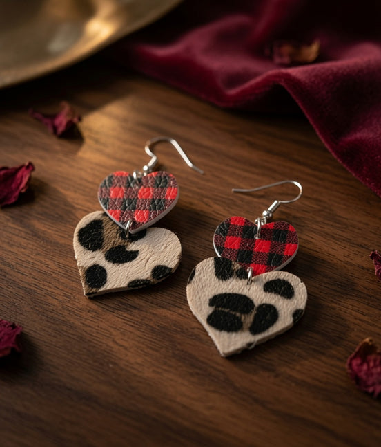 Pendientes Doble Corazón