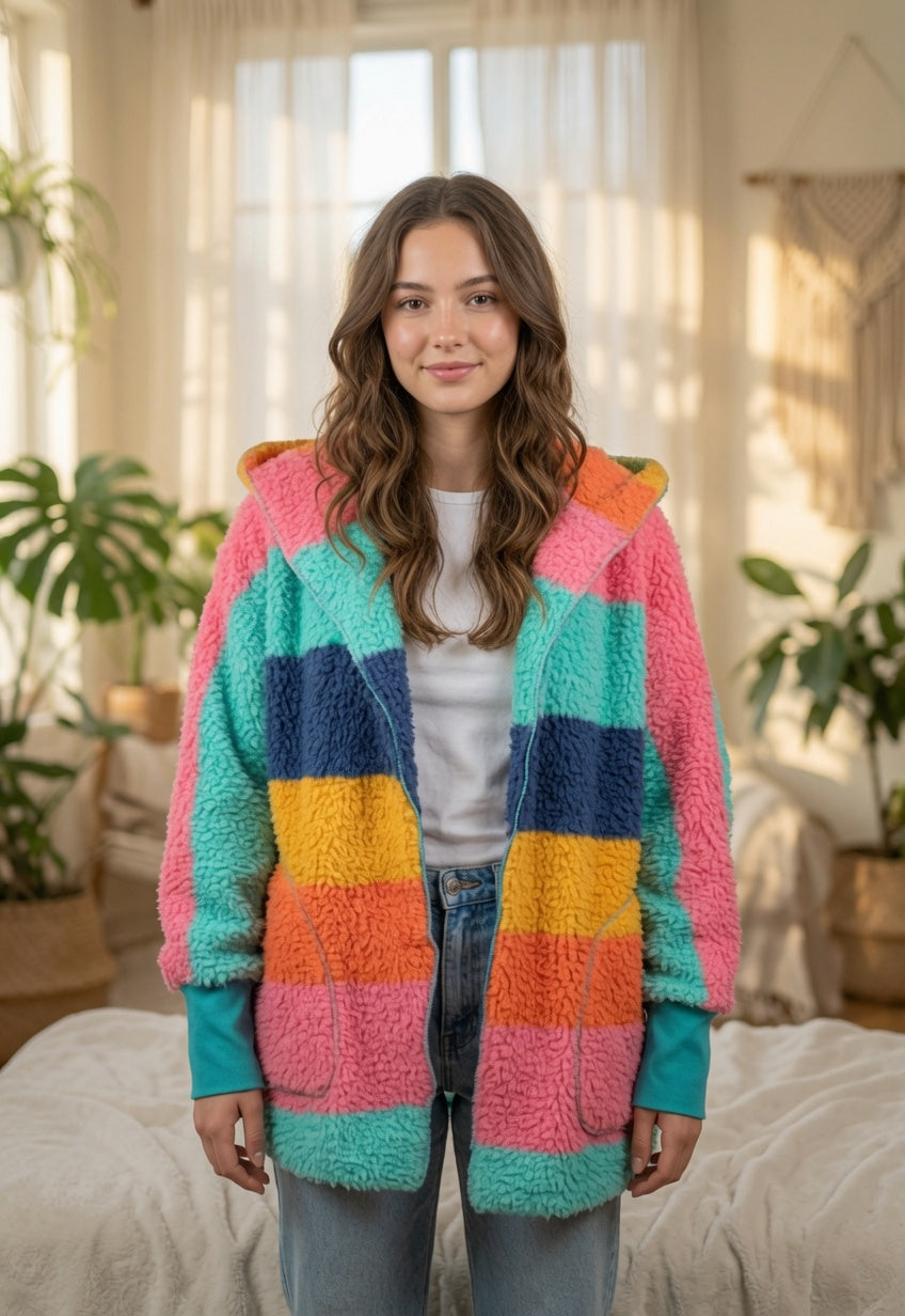 Rainbow Hoodie Wrap