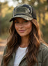 Unishe trucker hat with mesh back and curved brim, casual accessories for sun protection and style.