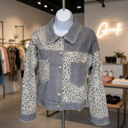 Chaqueta de leopardo de pana