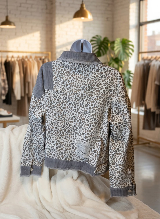 Corduroy Leopard Jacket