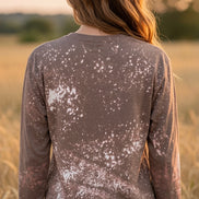 Camiseta de leopardo marrón blanqueada