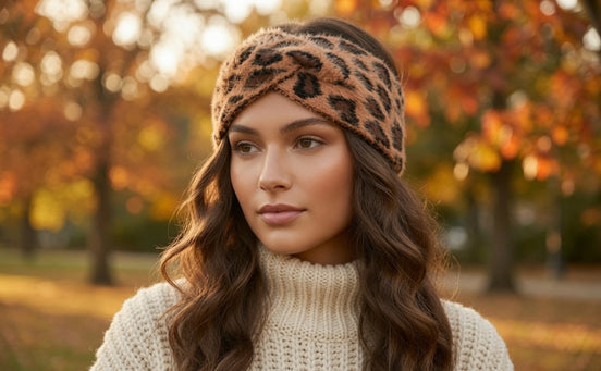 Leopard Twist Headband