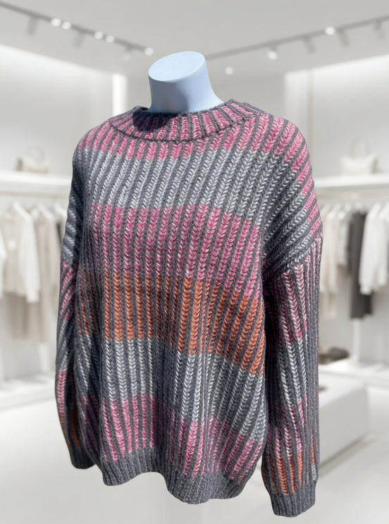 Grey Multi Sweater