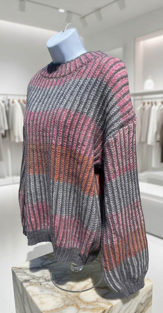 Grey Multi Sweater