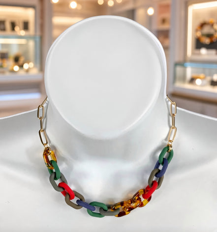Collar de cadena de tortuga de silicona