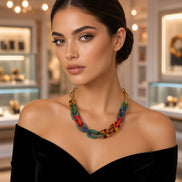 Collar de cadena de tortuga de silicona