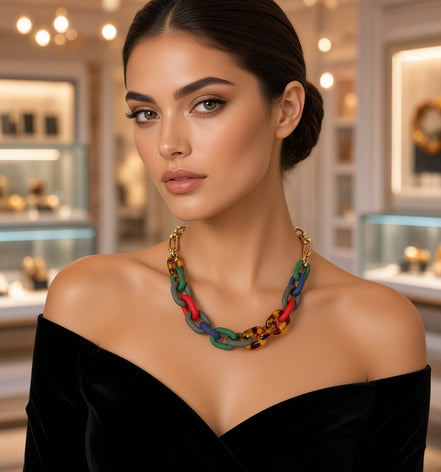 Collar de cadena de tortuga de silicona