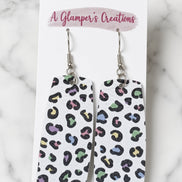 Pendientes de barra de leopardo de primavera
