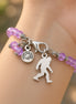 Chubby Chico Charms Sasquatch Bigfoot Splash of Color Crystal bracelet with vibrant multicolored beads and silver-tone accents.