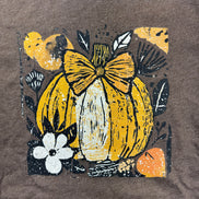 Pumpkin Boho Bow Floral Graphic Tee - the Boujee Sunflower