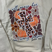 I Will Praise Him Sweatshirt - the Boujee Sunflower