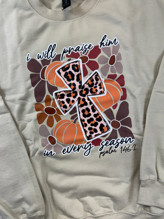 I Will Praise Him Sweatshirt - the Boujee Sunflower