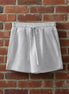 Aapparella mini French terry skort with a comfortable elastic waistband and a stylish, casual design in soft fabric.