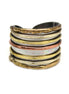 Mixed metal cuff ring by Anju Jewelry, showcasing a stylish jewelry piece with a combination of silver and gold tones.