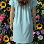 Small floral boho dress by Anna-Kaci featuring a flowy fabric and vibrant flower patterns on a casual summer dress.
