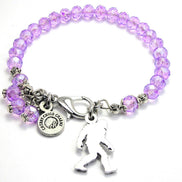 Chubby Chico Charms Sasquatch Bigfoot crystal bracelet with colorful splash design, jewelry accessory featuring a playful Bigfoot charm.