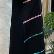 Black sequined mini dress by Fantastic Fawn featuring shimmering fabric and a fitted silhouette for stylish evening wear.