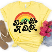 Pale yellow retro T-shirt by House Of Rodan with humorous 